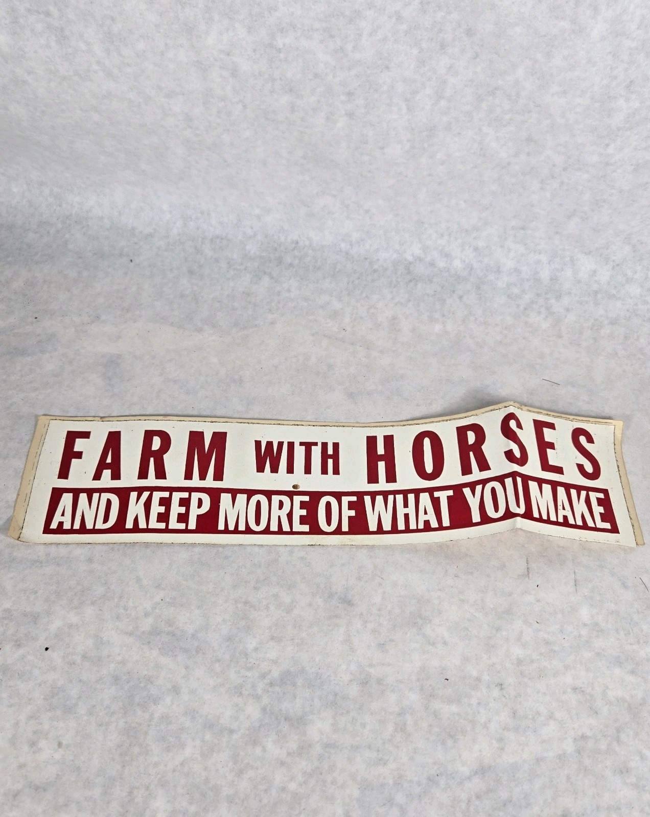 Vintage Lot 3 BELGIAN HORSES Advertising Sticker Place On Every Farm For A Team