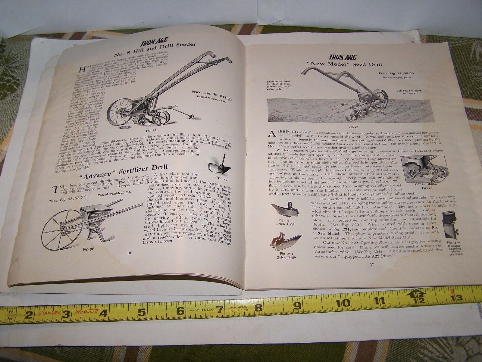 IRON AGE 1910 Full Line Sales Catalog Cultivator Plow Planter Farm Garden NICE!