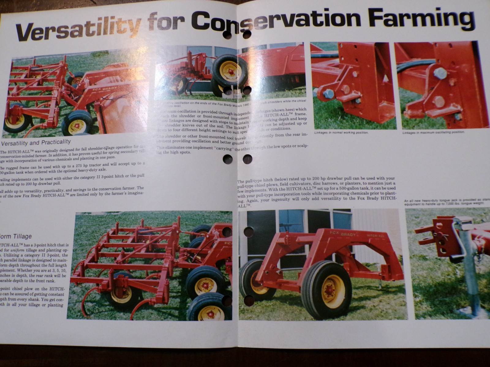 Fox Brady Shredders, Plow, Blower Sales Brochures, 4 items