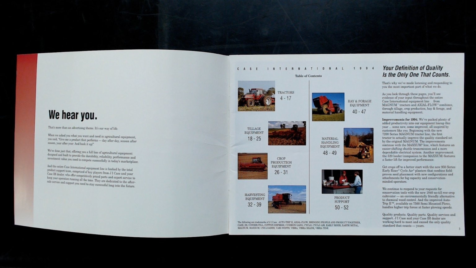 Case International 1994 Agriculture Brochure Buyer&rsquo;s Guide Vintage