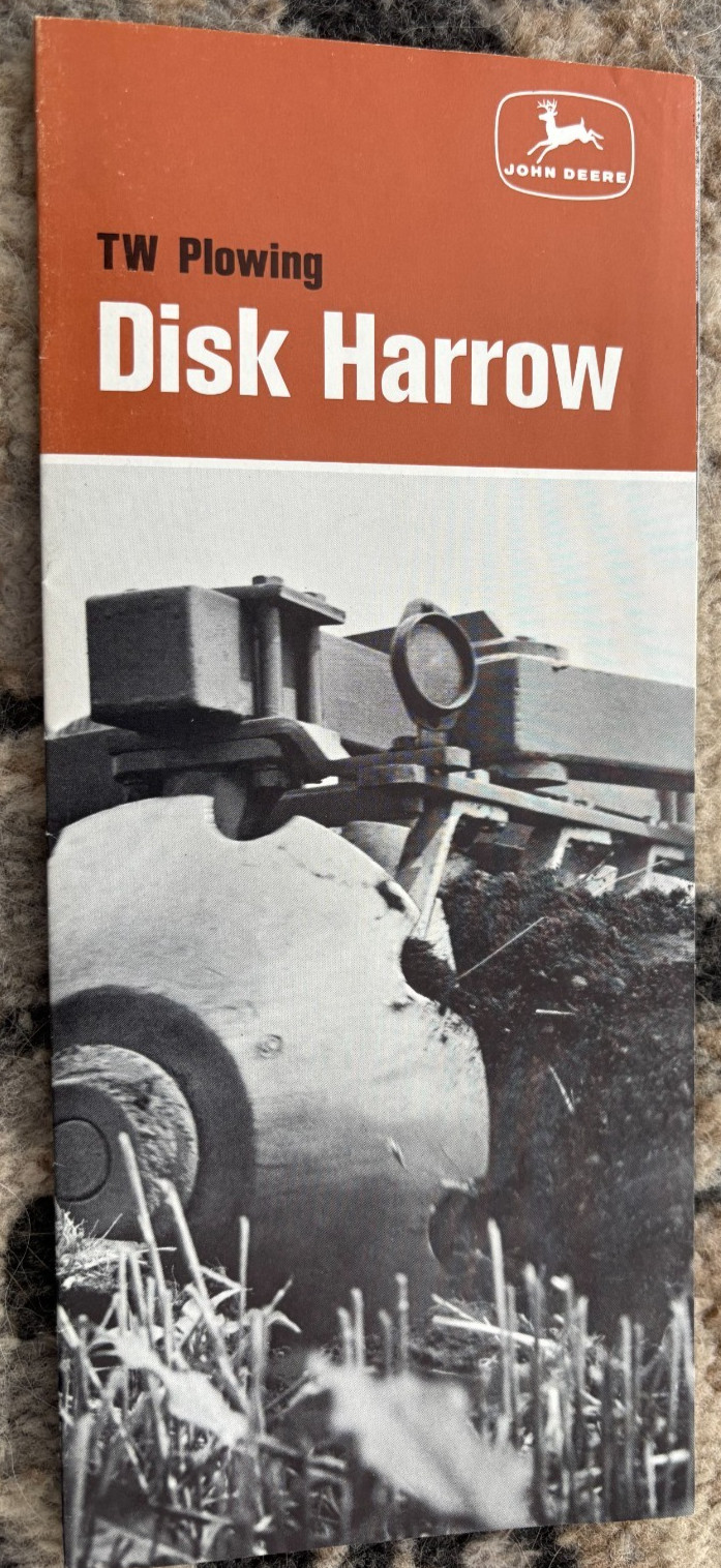 John Deere Large TW Plowing Disk Harrows For 1966 Brochure AMIL26