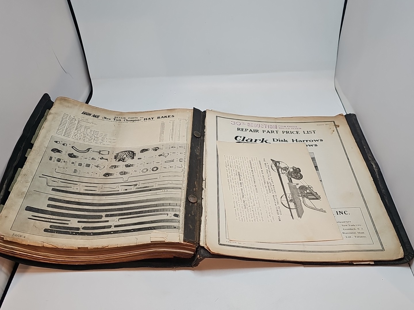 Iron age farm seeder dealer catalog planet jr Grenloch NJ Bateman 1919 20 21