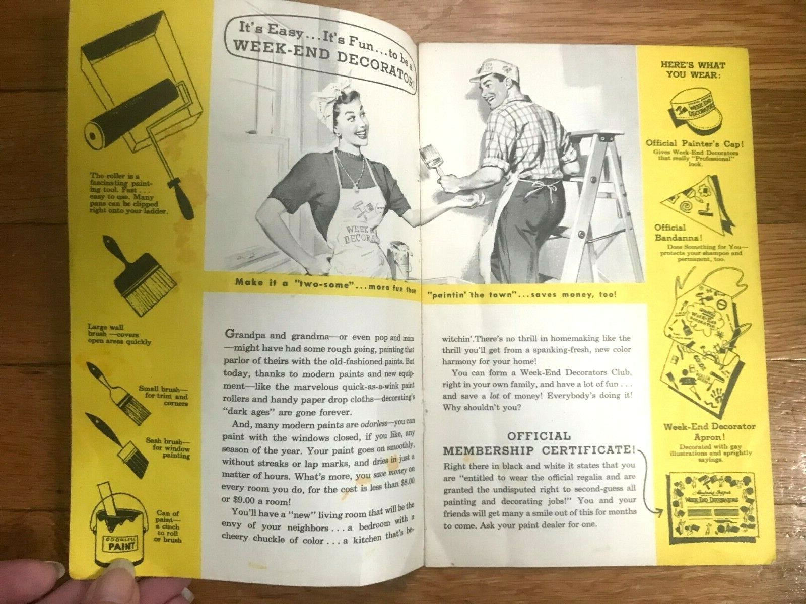 Vtg How to Be A Weekend Decorator 1950s – 1960s Booklet – A53