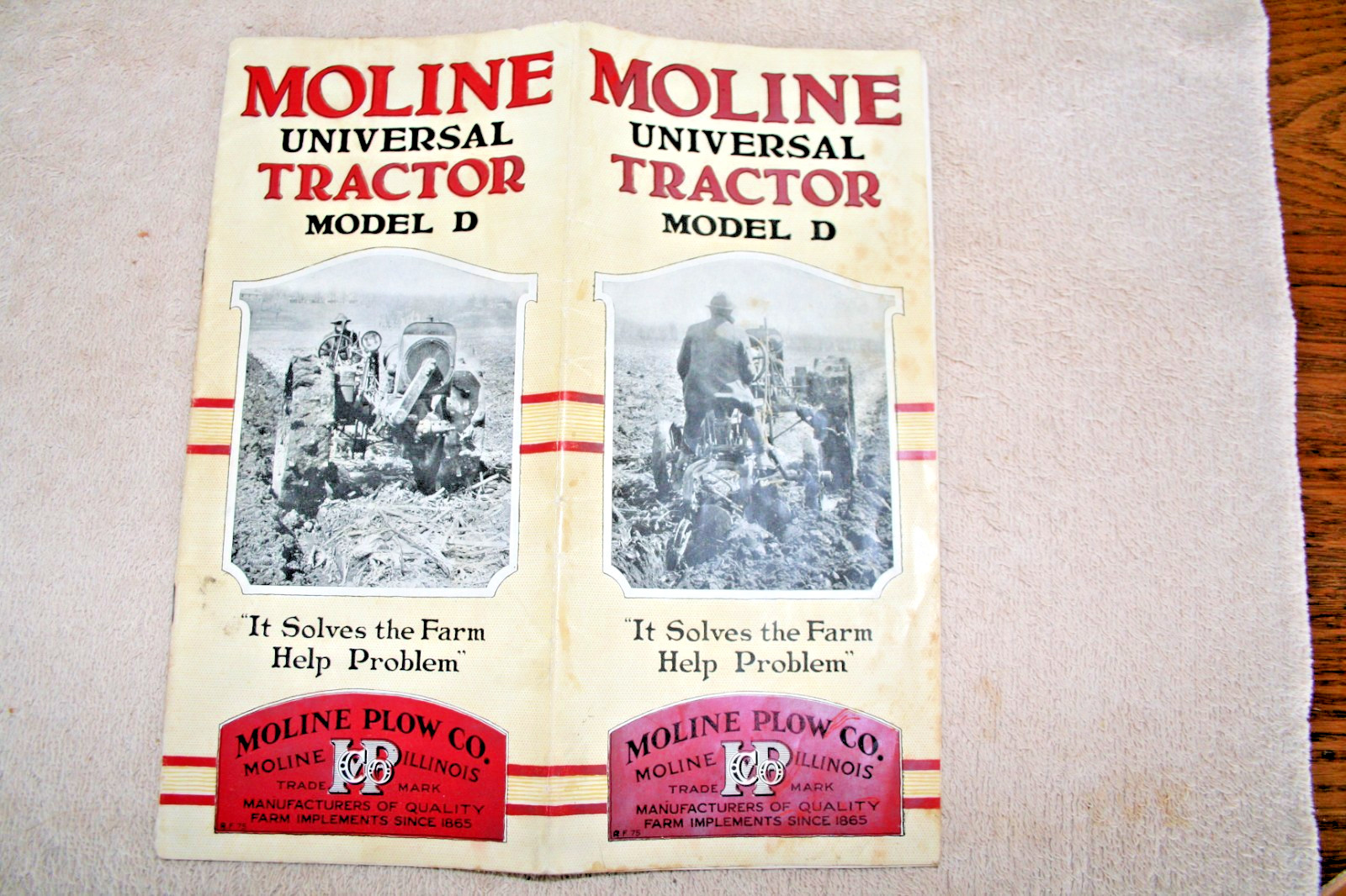 MOLINE UNIVERSAL TRACTOR 1915