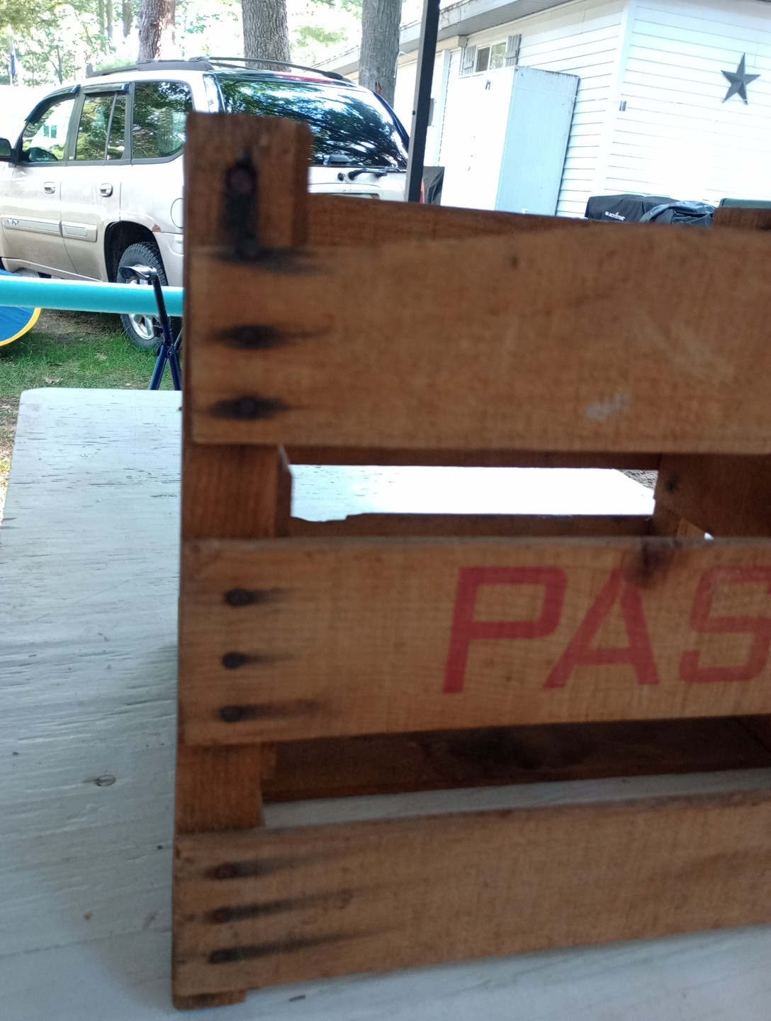 Vintage Wooden Crate – Pasque – Grower Packer Shipper – ZUMA ARIZONA 17x14x14&Prime;