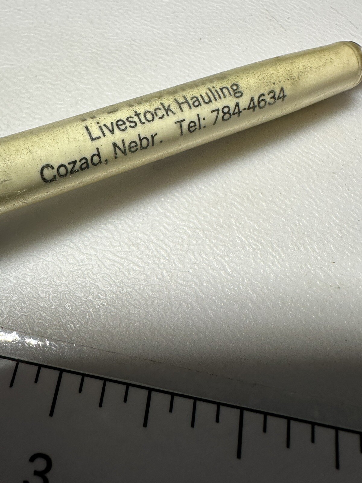 Vintage Cozad Nebraska H-B Trucking HB Livestock Cattle Hauling Truck Driver Pen