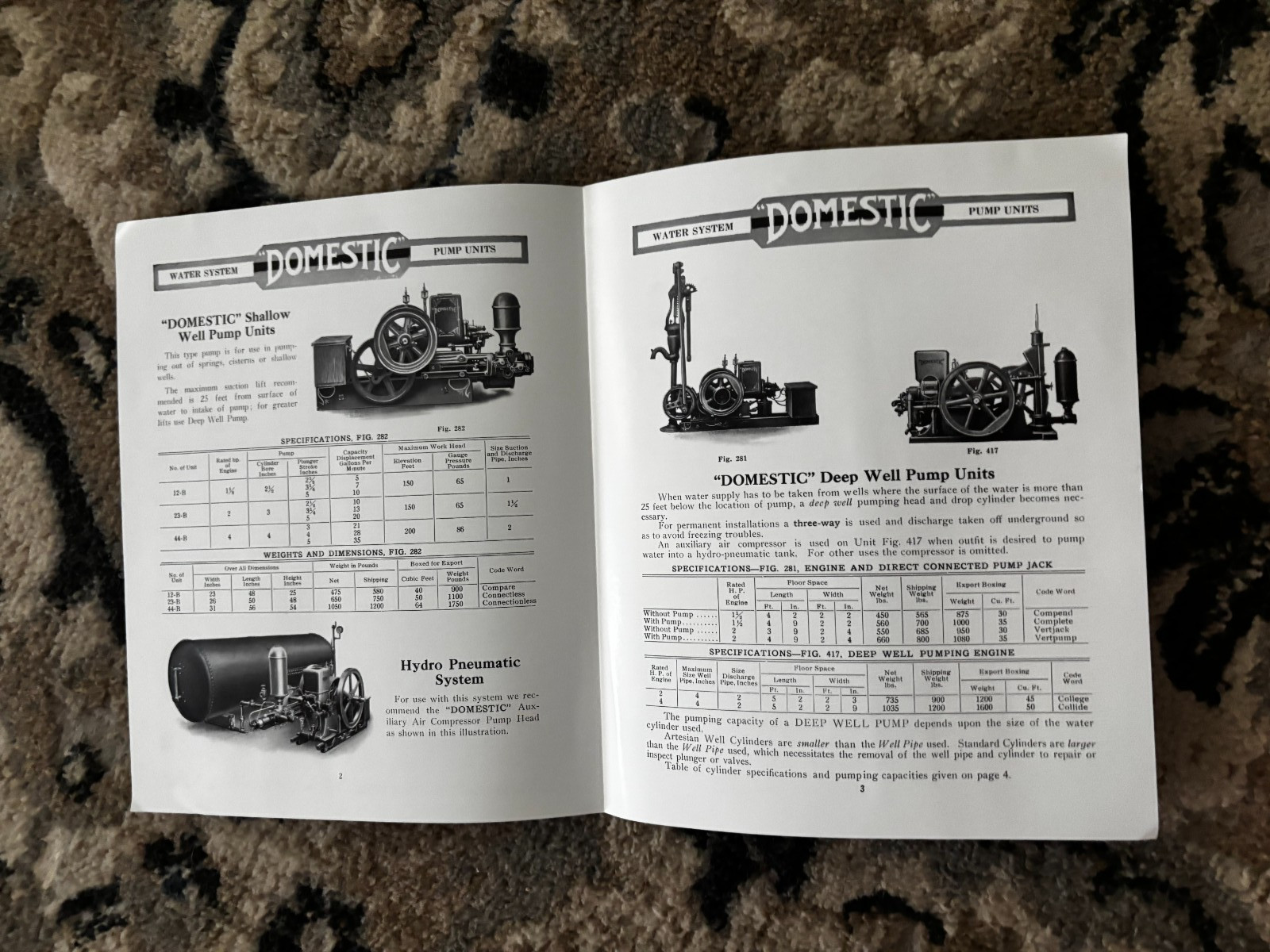 Domestic Engine & Pump Co. Water System Pump Units Brochure DCPA26