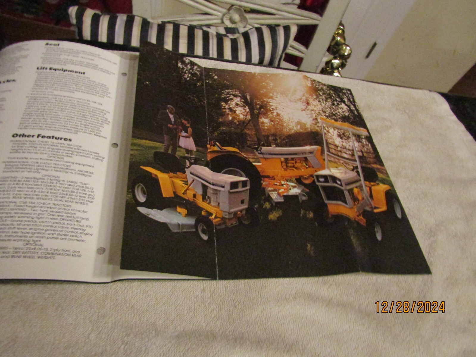 Vintage International Harvester Cadet Cub Sales Brochure Lawn & Garden Tractors