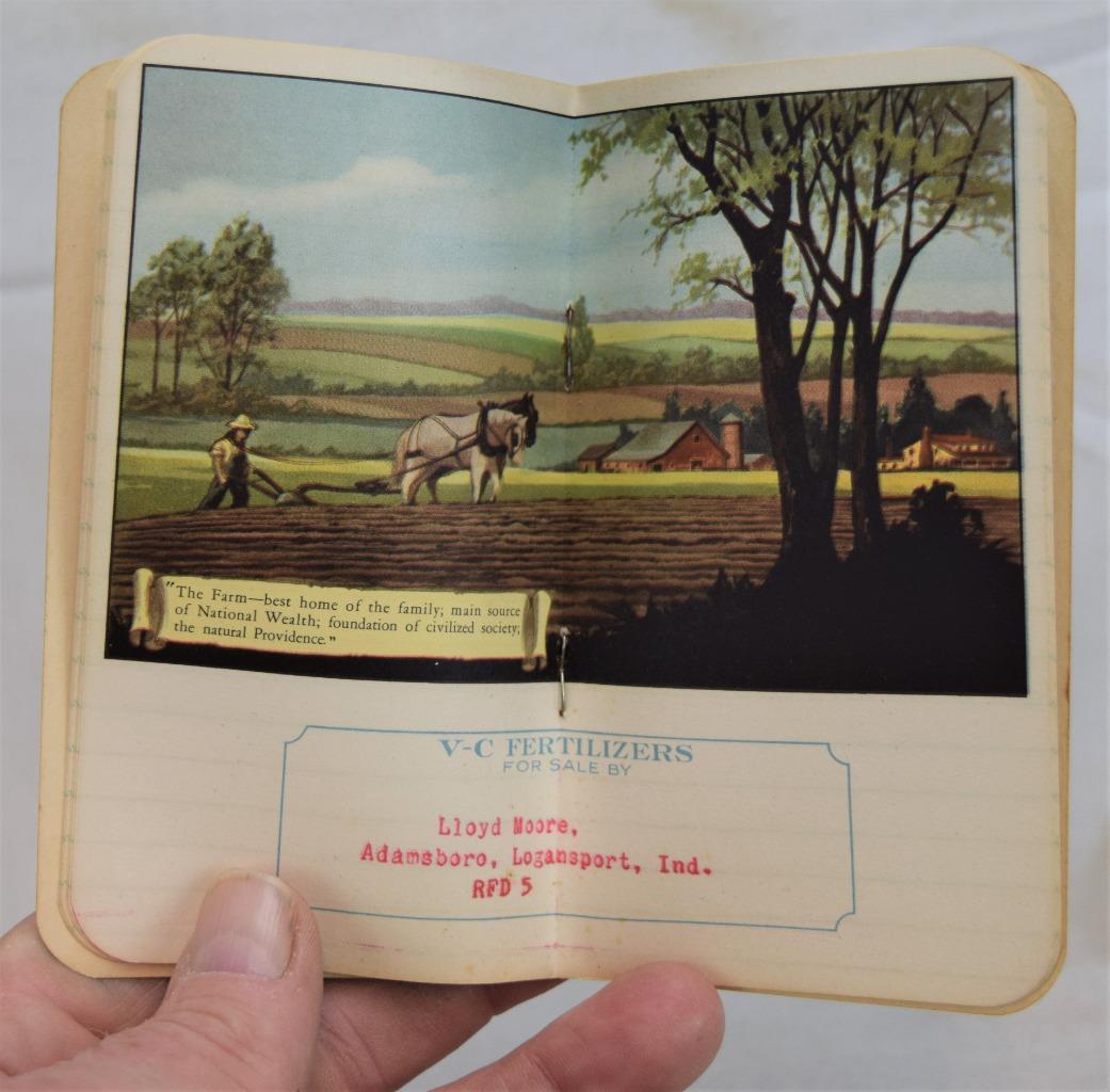 1940 1941 VC Virginia-Carolina Fertilezer Pocket Notebook Calendar Unused