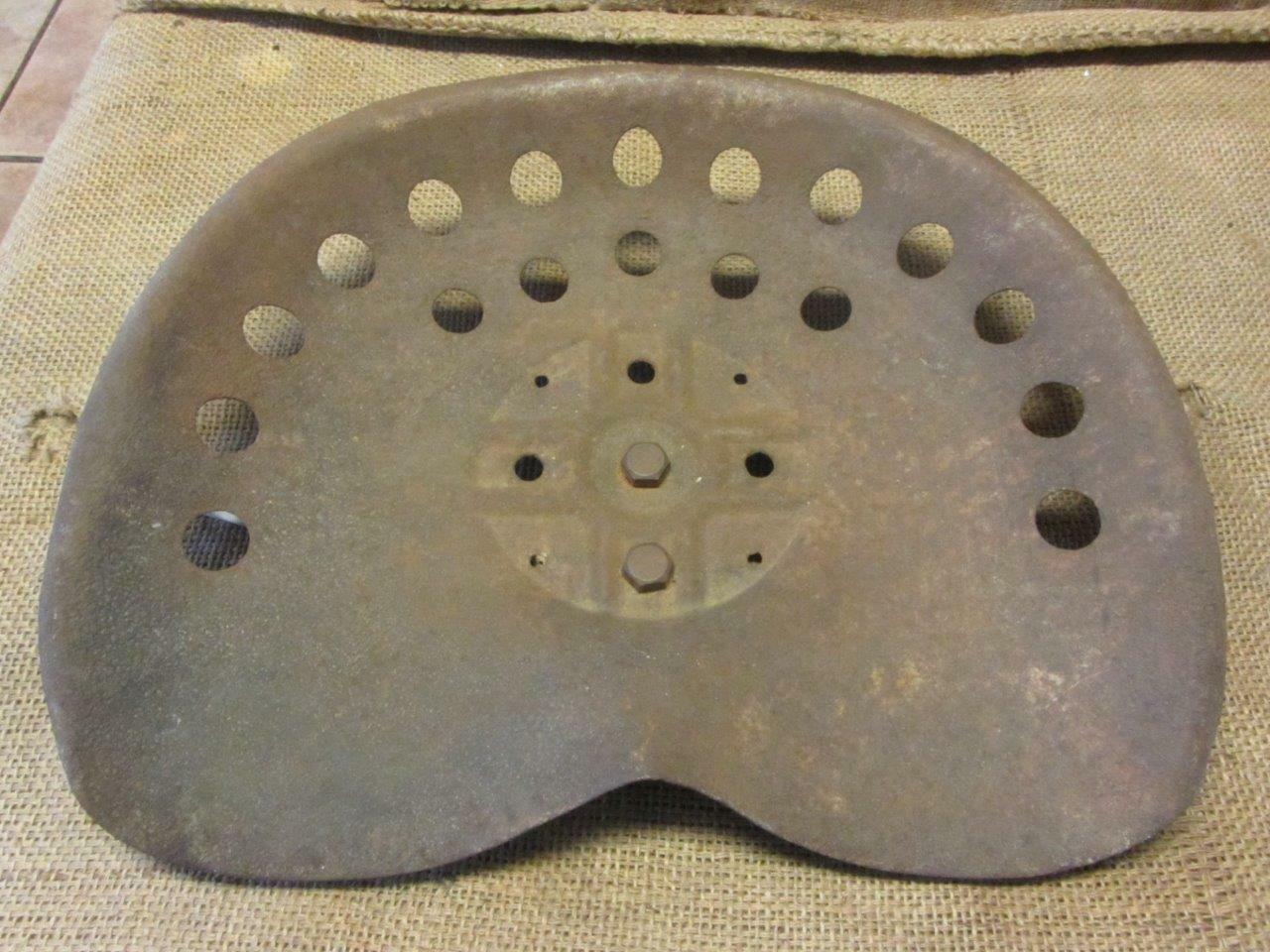 Vintage Metal Tractor Seat Old Antique Farm Equipment Iron Steampunk 10053