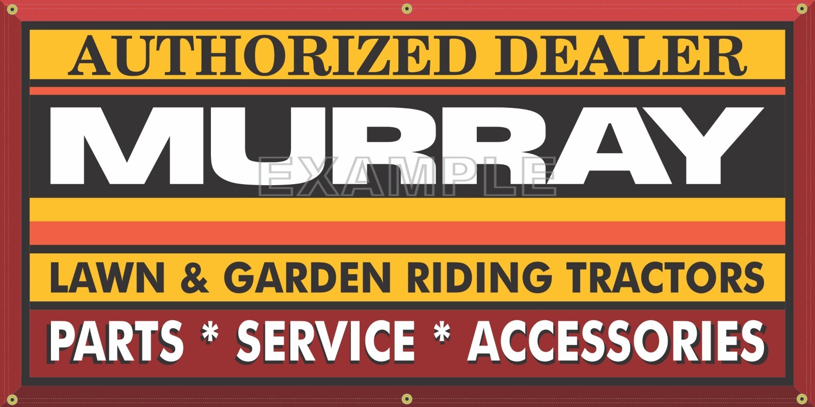 MURRAY LAWN GARDEN TRACTOR MOWER VINTAGE DEALER SIGN REMAKE BANNER SIZE OPTIONS