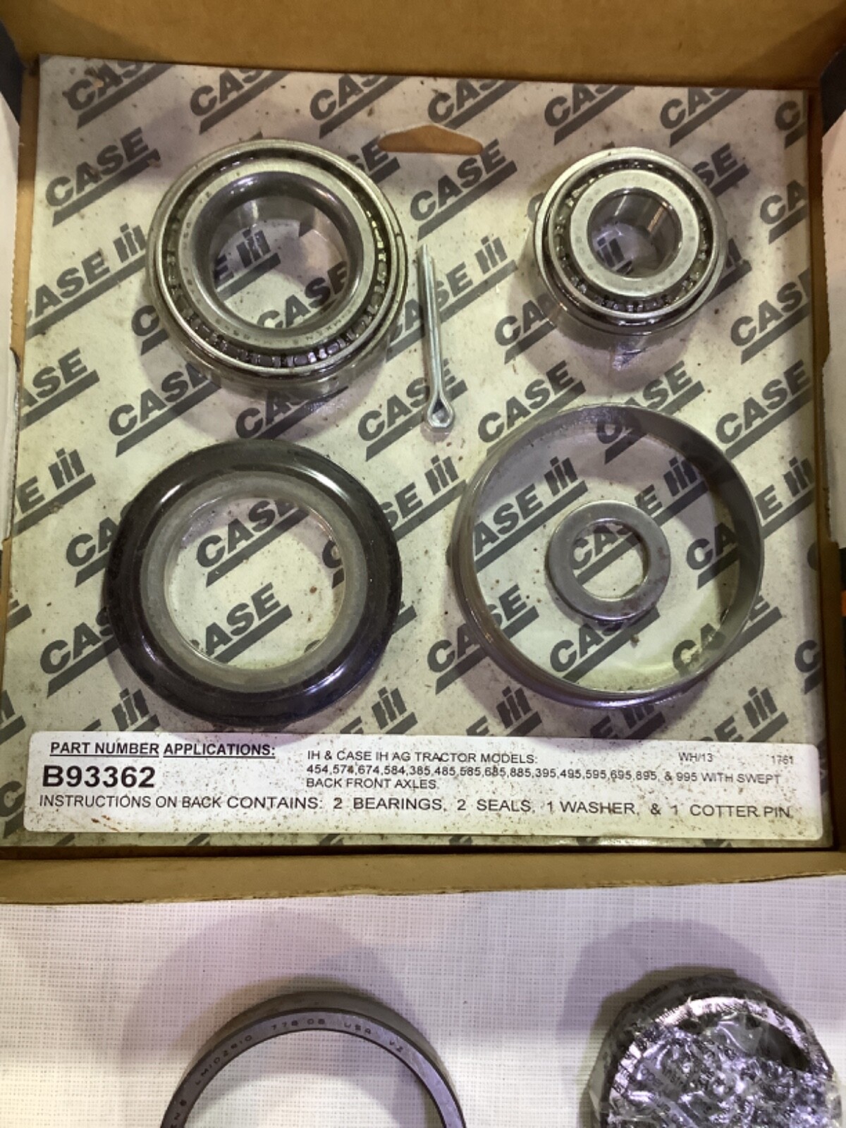 Case IH Wheel bearing kit B93362