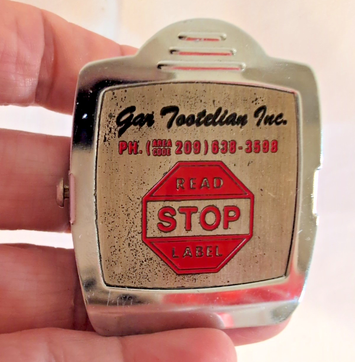 Vintage Gar Tootelian Inc Magnet Clip Circa 1960s California Agriculture Company