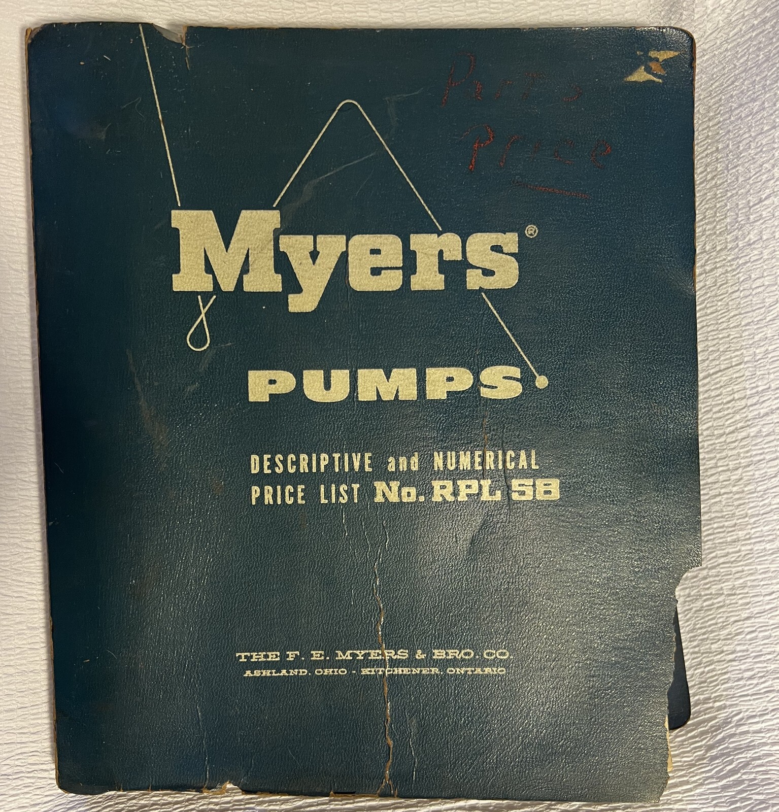 1950s 60s FE Myers Pumps Parts Catalogs Price Lists Water Systems Power Pumps