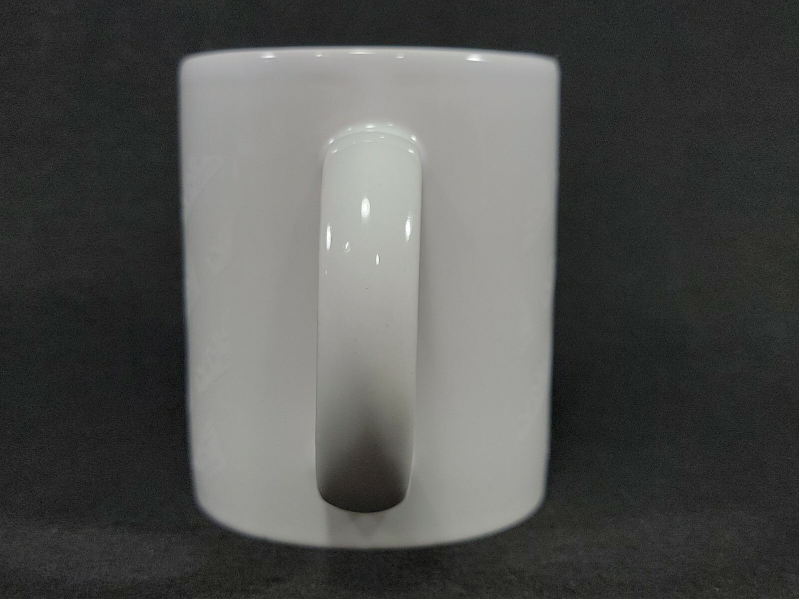 Lynks Seeds Coffee Cup Ghost Logos White on White Mug Agriculture Advertising