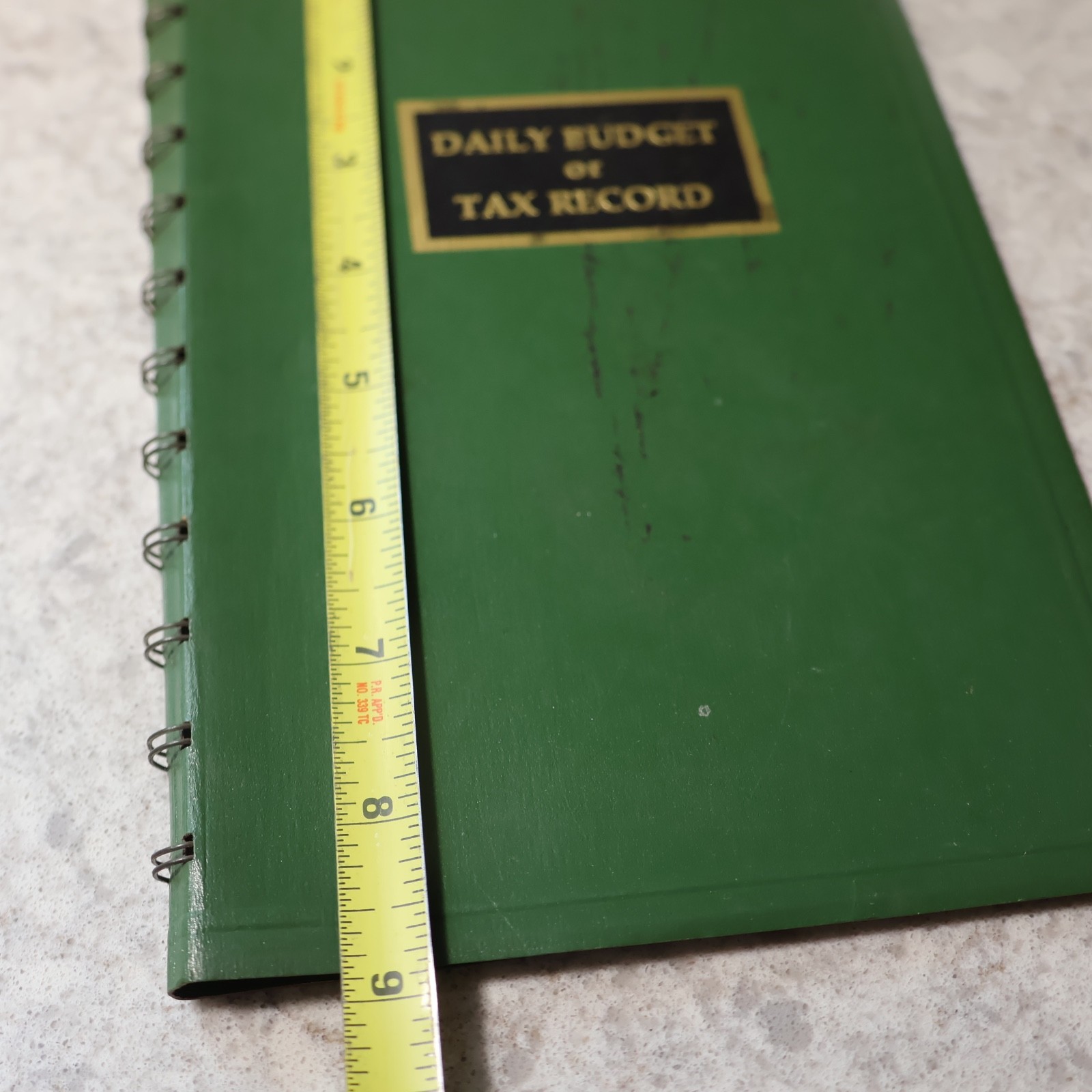 Vintage Bookkeeping And Income Tax Record – DAILY BUDGET or TAX RECORD