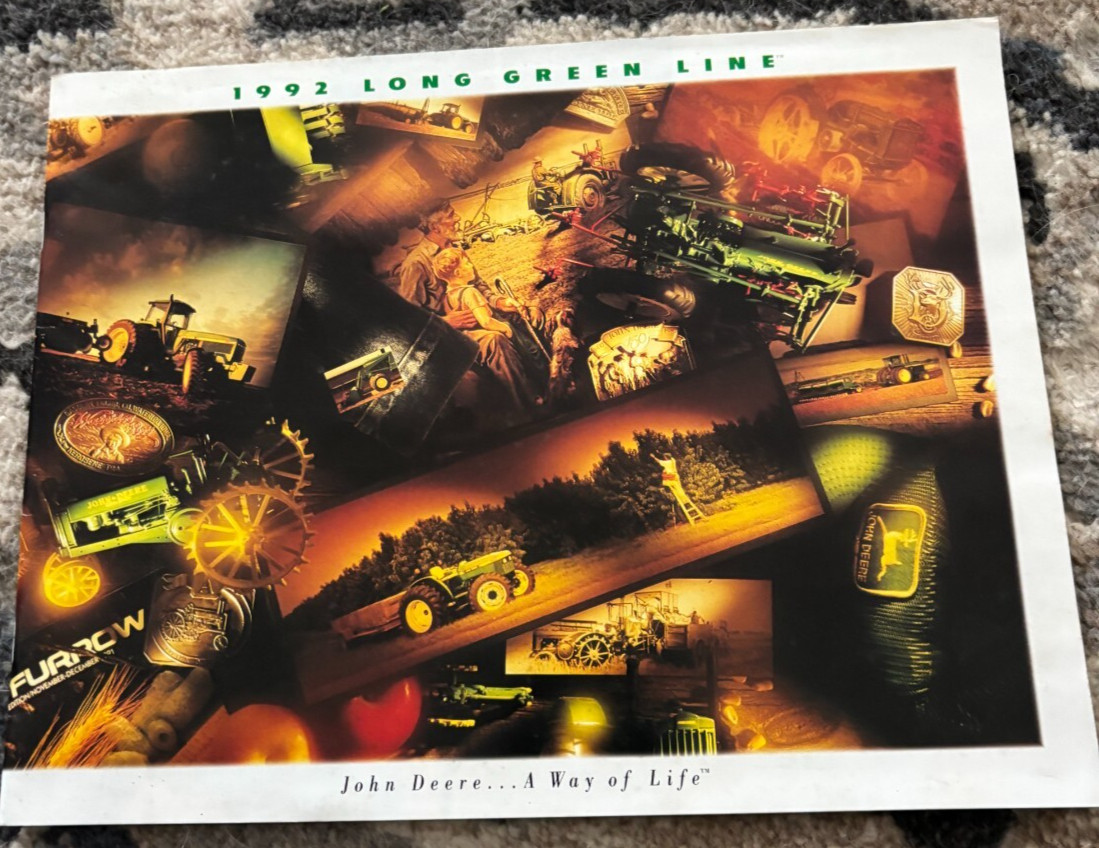 John Deere Long Green Line Catalog Buyers Guide For 1992 Brochure FCCA25