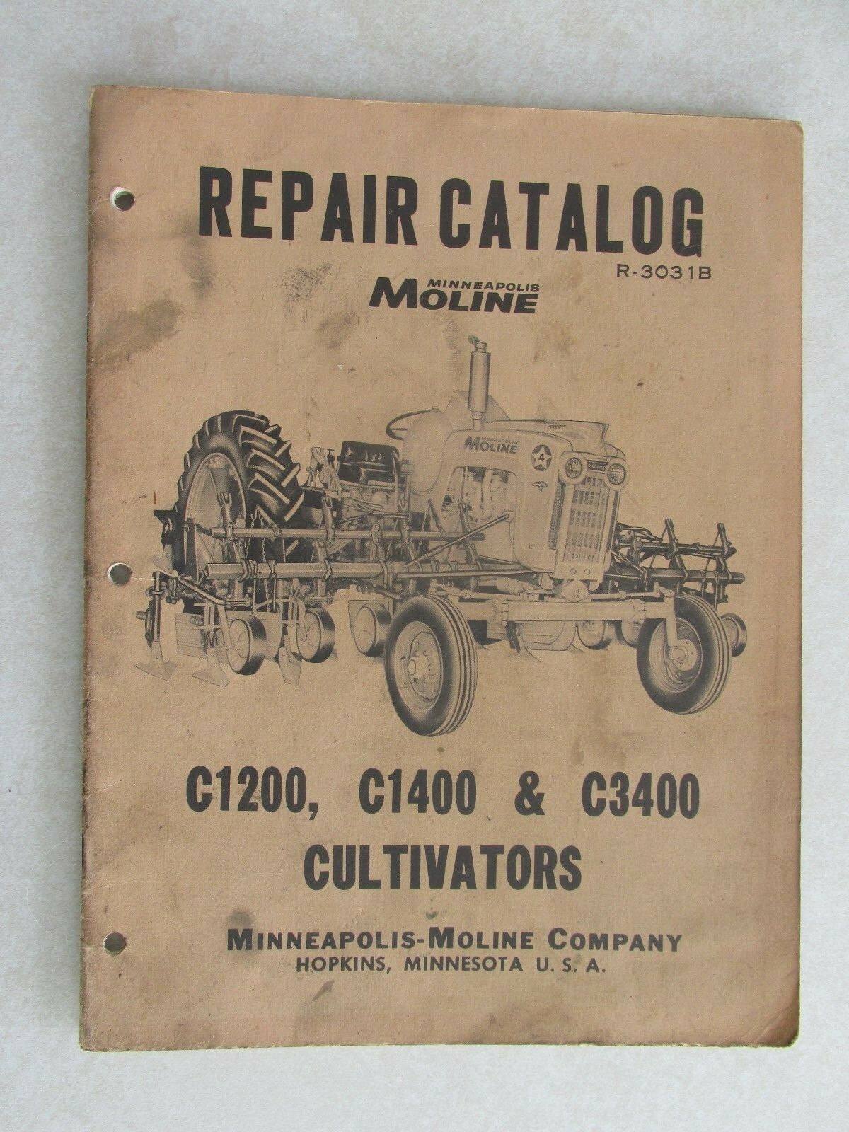 MBF51 Farm Manual MM Minneapolis Moline repair catalog Tractor Cultivators C1200