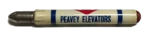Vtg Peavey Elevators Bullet Pencil Agriculture Farming Ag Elevator Advertising