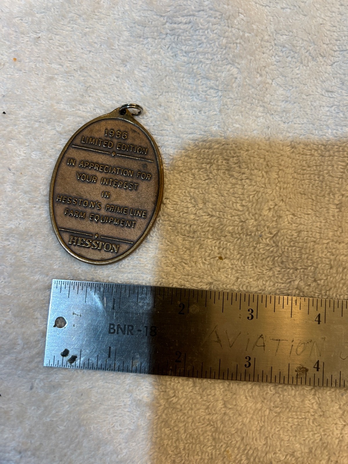 Hesston Key Chain Prime Line 1986 Limited Edition Baler Keychain