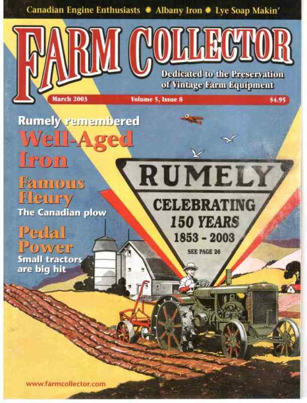 Rumely OilPull tractor history 150 years, Fleury plows of Aurora Ontario Canada