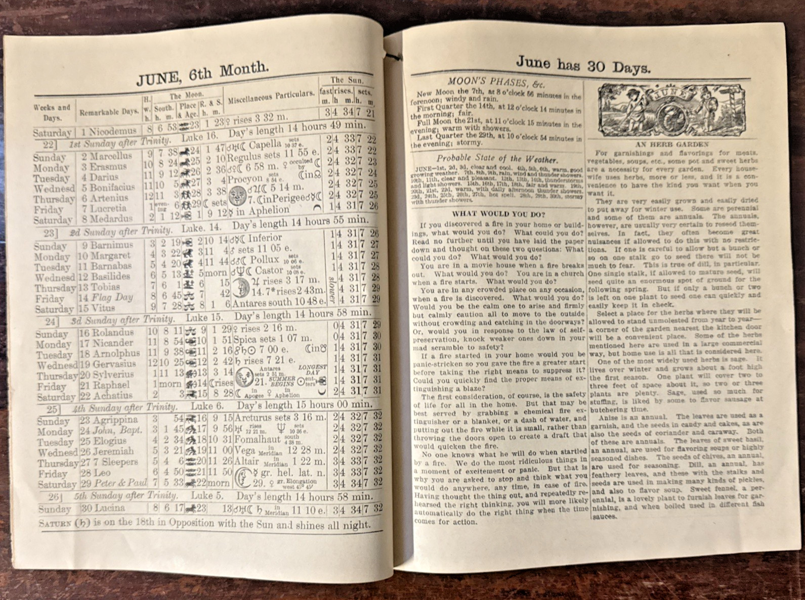 Vintage John Baer&rsquo;s Agricultural Almanacs dated 1919, 1923 & 1929 Lancaster PA