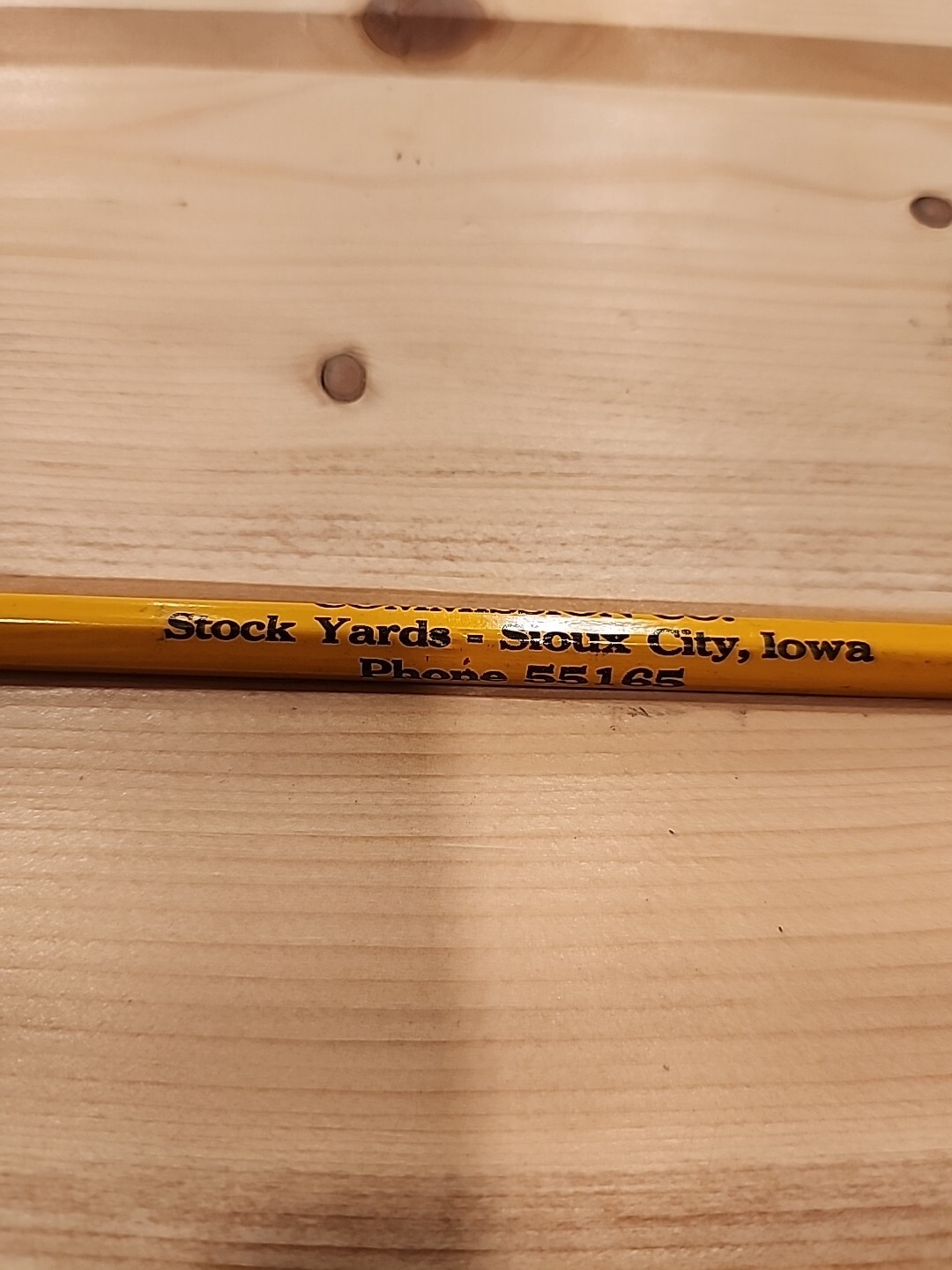 Vtg Waitt & Hruska Commission Co Stock Yards Sioux City Iowa