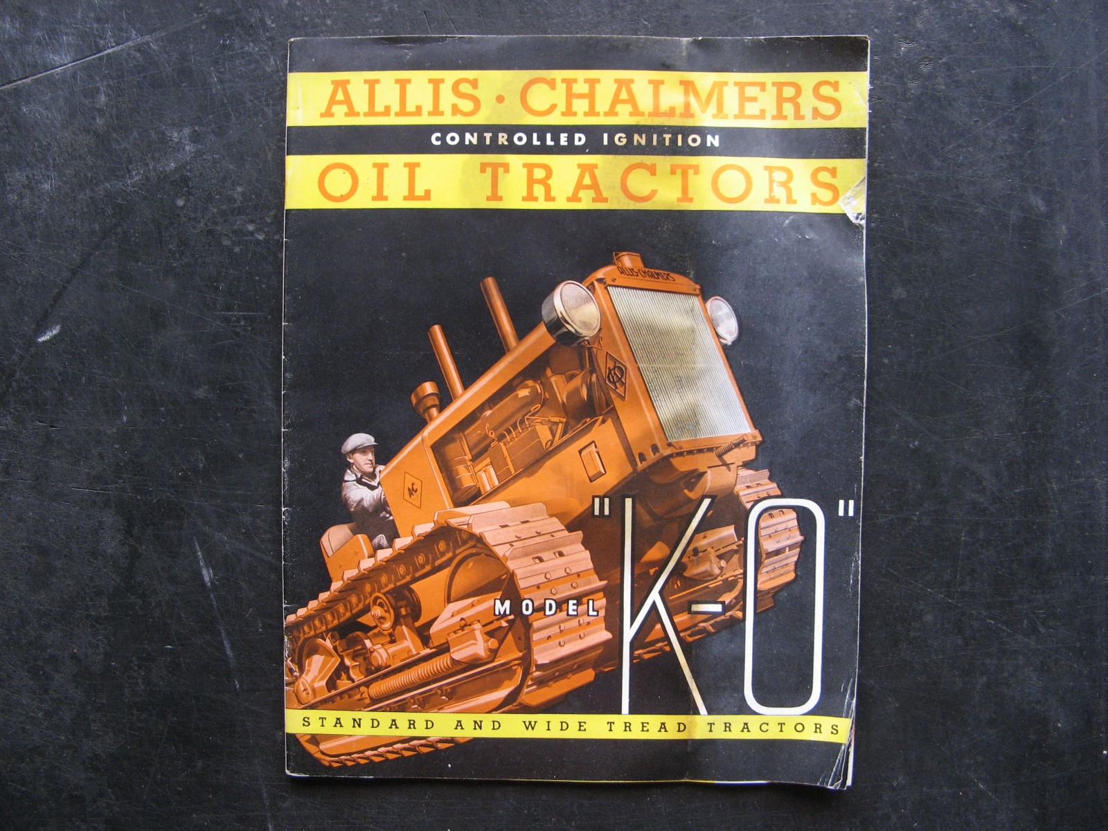 1936 ALLIS CHALMERS KO CRAWLER OIL TRACTOR Sales Booklet/Brochure DIESEL VINTAGE