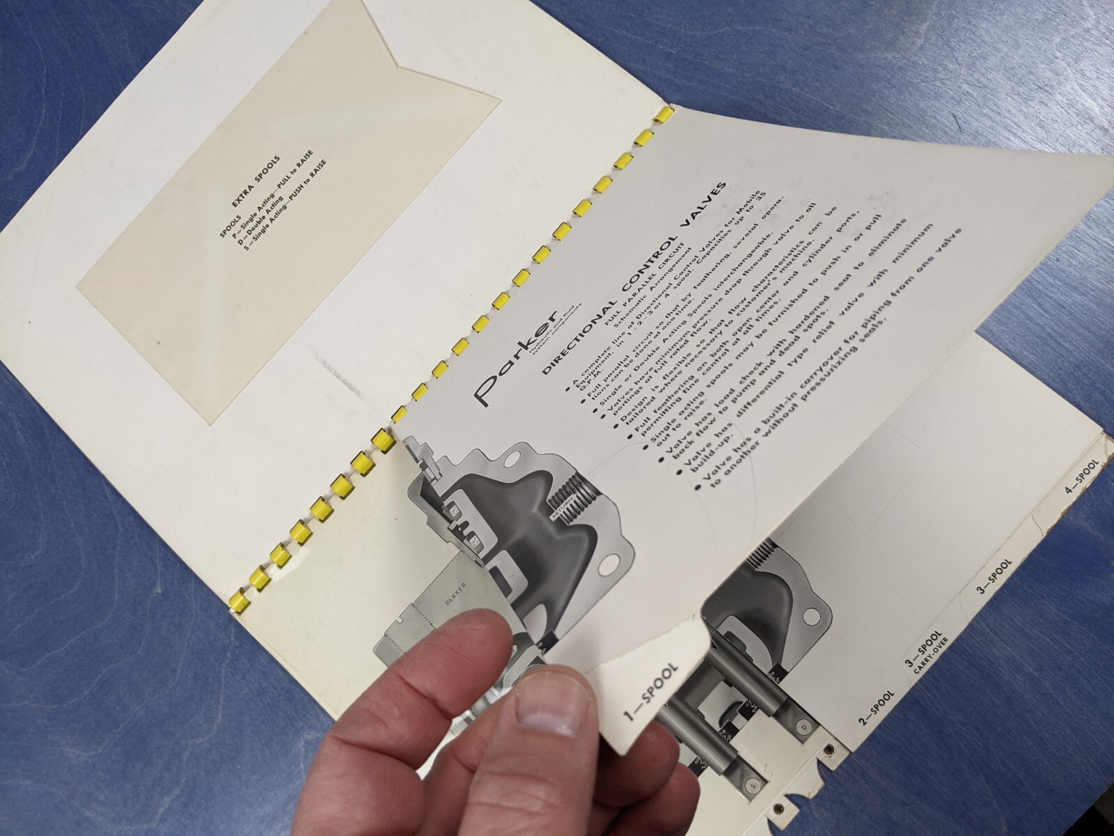 1954 Parker Appliance Hydraulic Valve Circuit Demonstrator Interactive Booklet