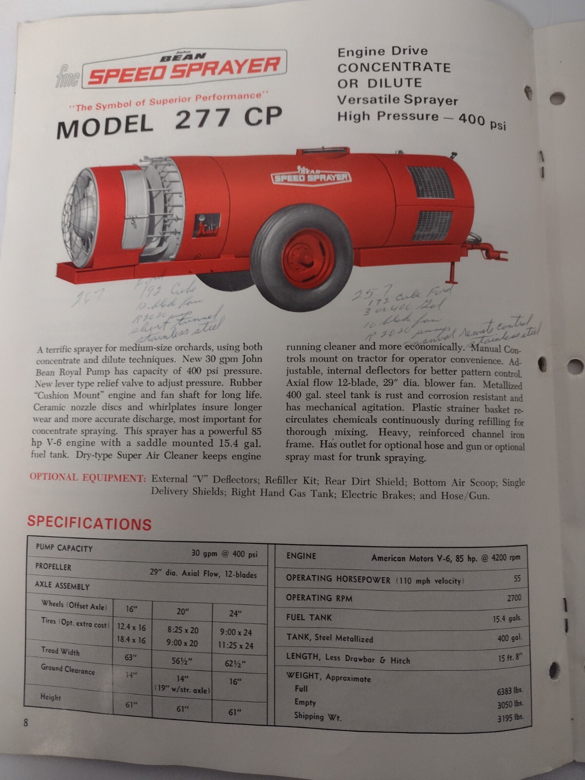 John Bean Orchard & Grove Sprayers Speed Sprayers Catalog L-1449-72