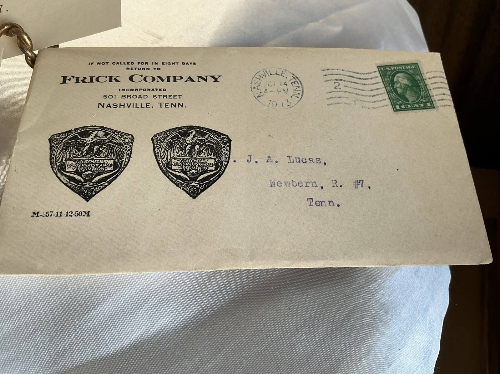 Frick Company Eclipse Machinery Nashville Tn 1913 Advertising Brochure & Letter