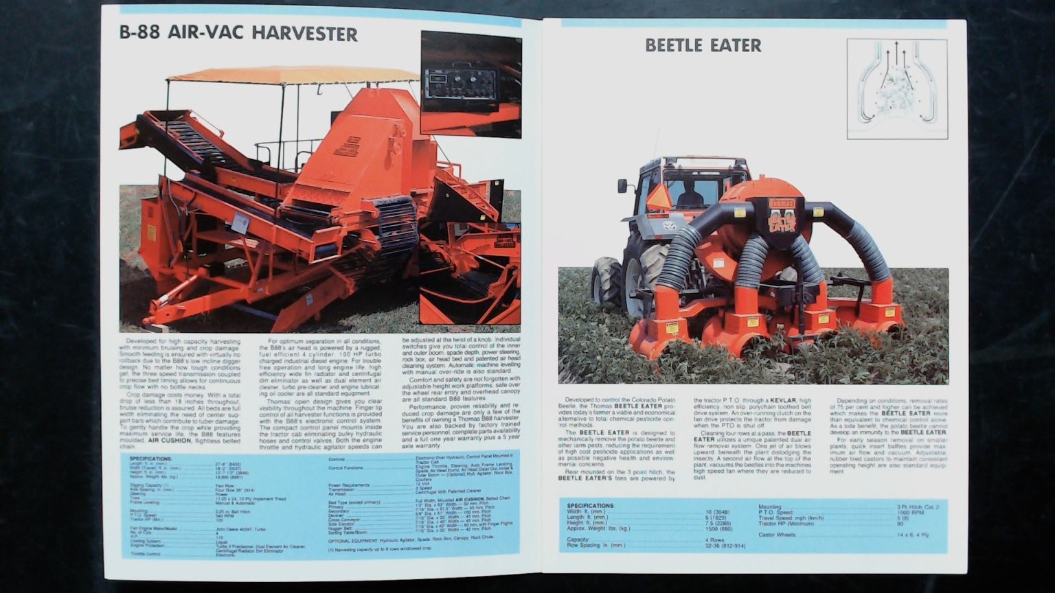Thomas Potato Handling Systems Brochure Vintage Agricultural Equipment