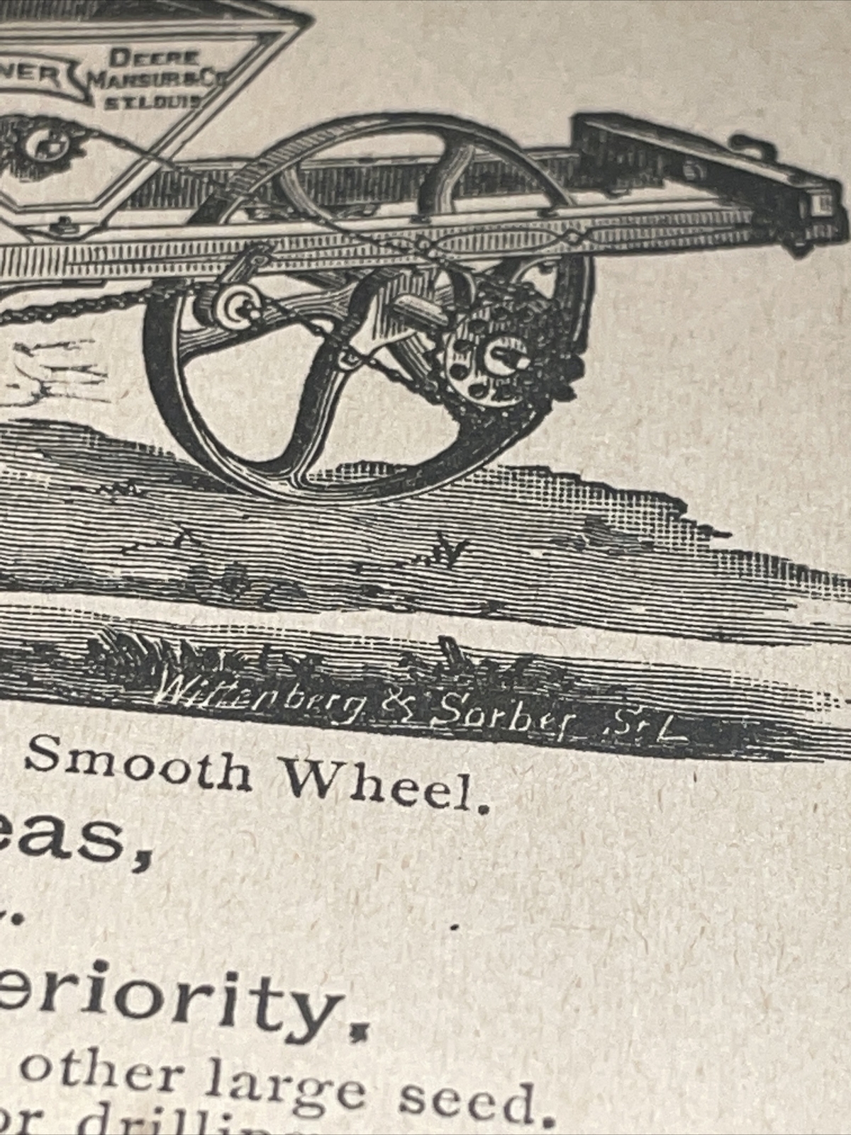 1891 Baldwin – Banner Planter – Deere – Farm Advertising – New Orleans – LA