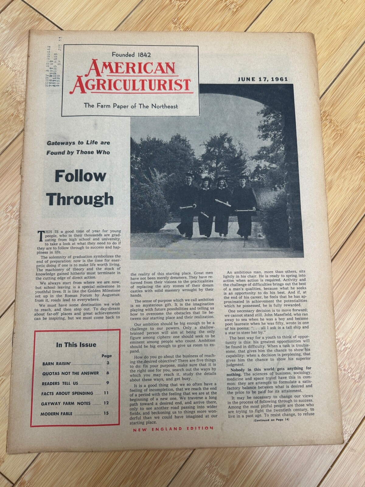 JUNE 17 1961 AMERICAN AGRICULTURIST MAGAZINE THE FARM PAPER ATLANTIC REFINING CO
