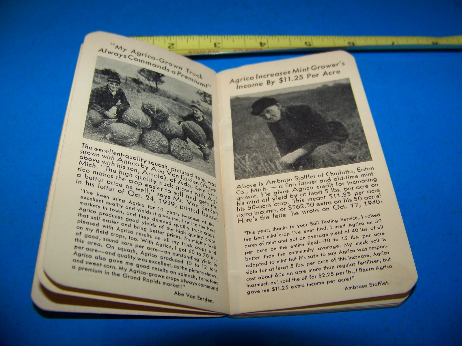 Agrico Fertilizer « Daily Reminder » Memo Booklet Vintage 1941
