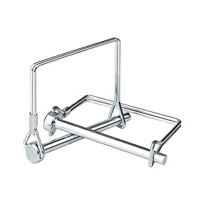 2 Pack 5/16&Prime;x4&Prime;Trailer Coupler Pin with Anti-Loss Cable, Square Wire Lock Pin