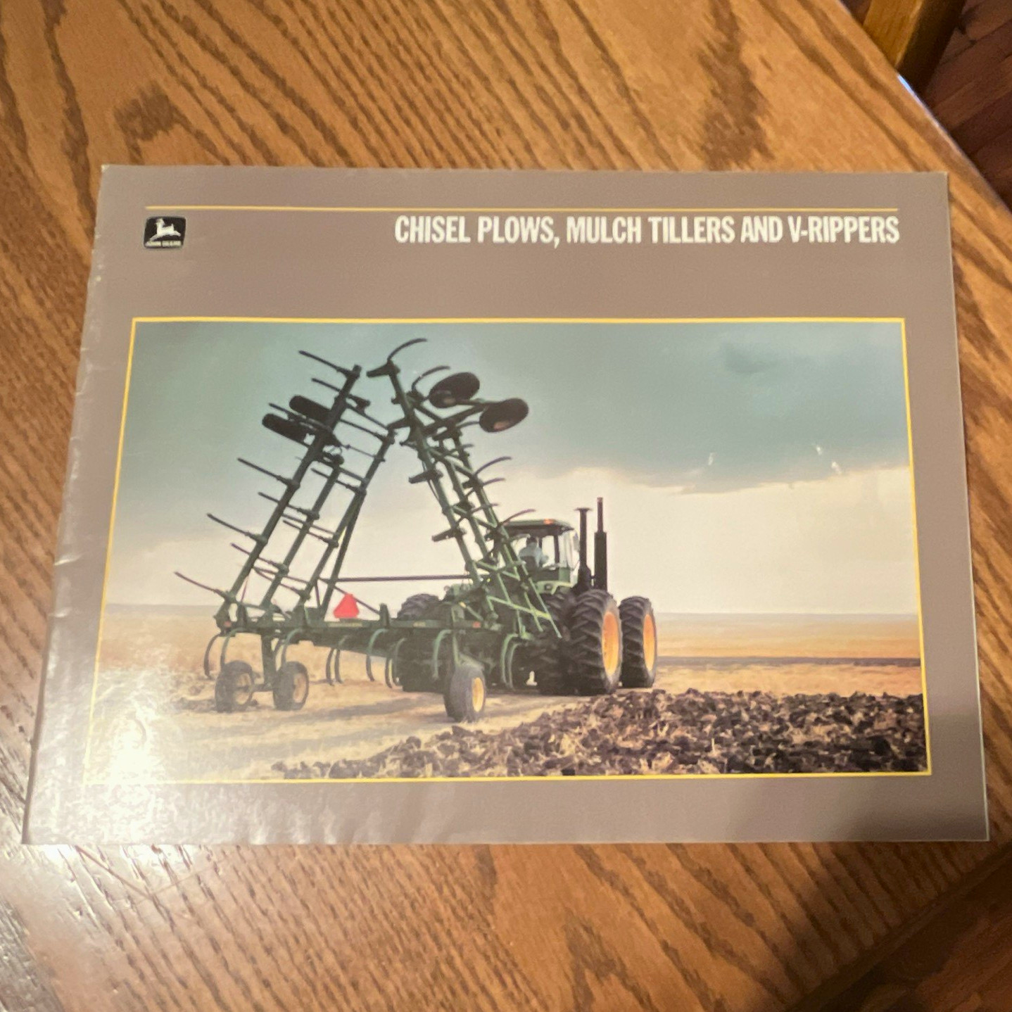 John Deere Chisel Plows Mulch Tillers V-Rippers Advertising Brochure Agriculture