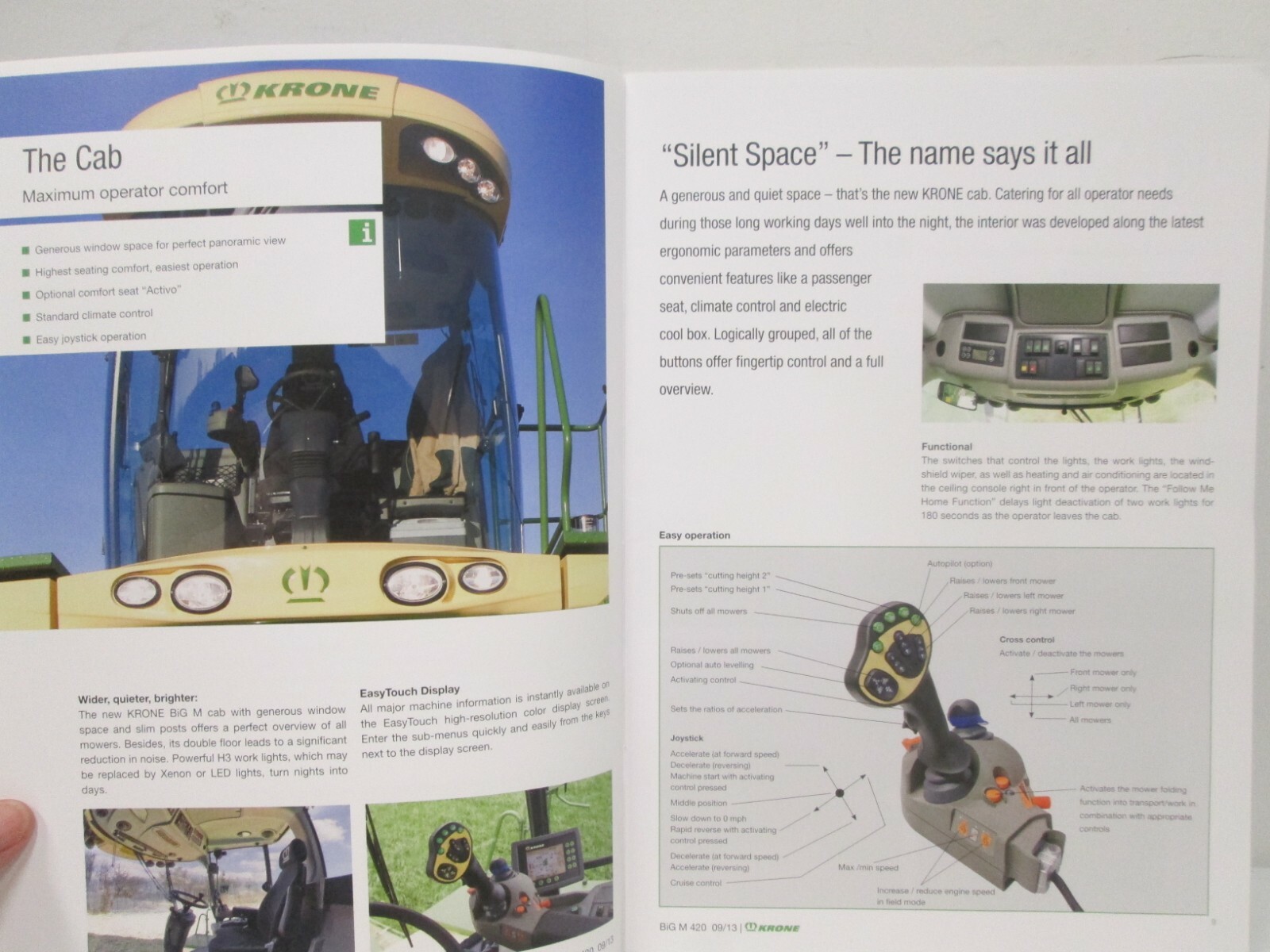 Krone Big M 420 Mower Conditioner Tractor Sales Brochure Agriculture 2013 Specs