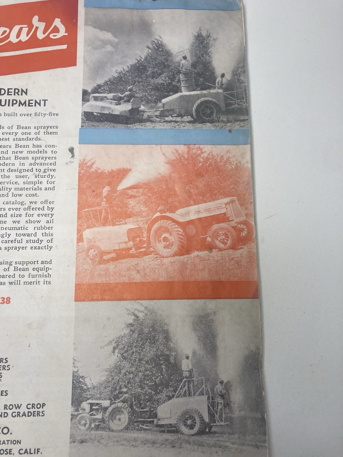 Antique catalog farm equipment Niagara spray Company, and Bean manufacturing co