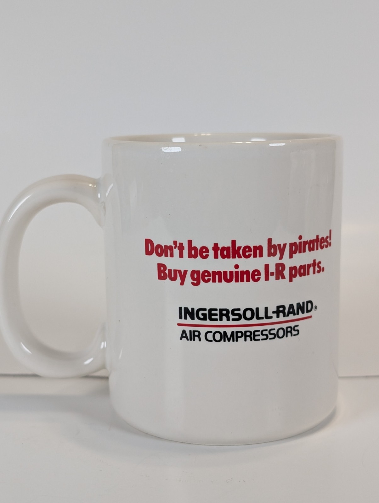 Vintge Ingersoll Rand Air Compressors Coffee Mug I R Parts Pirate Logo Cup Shop