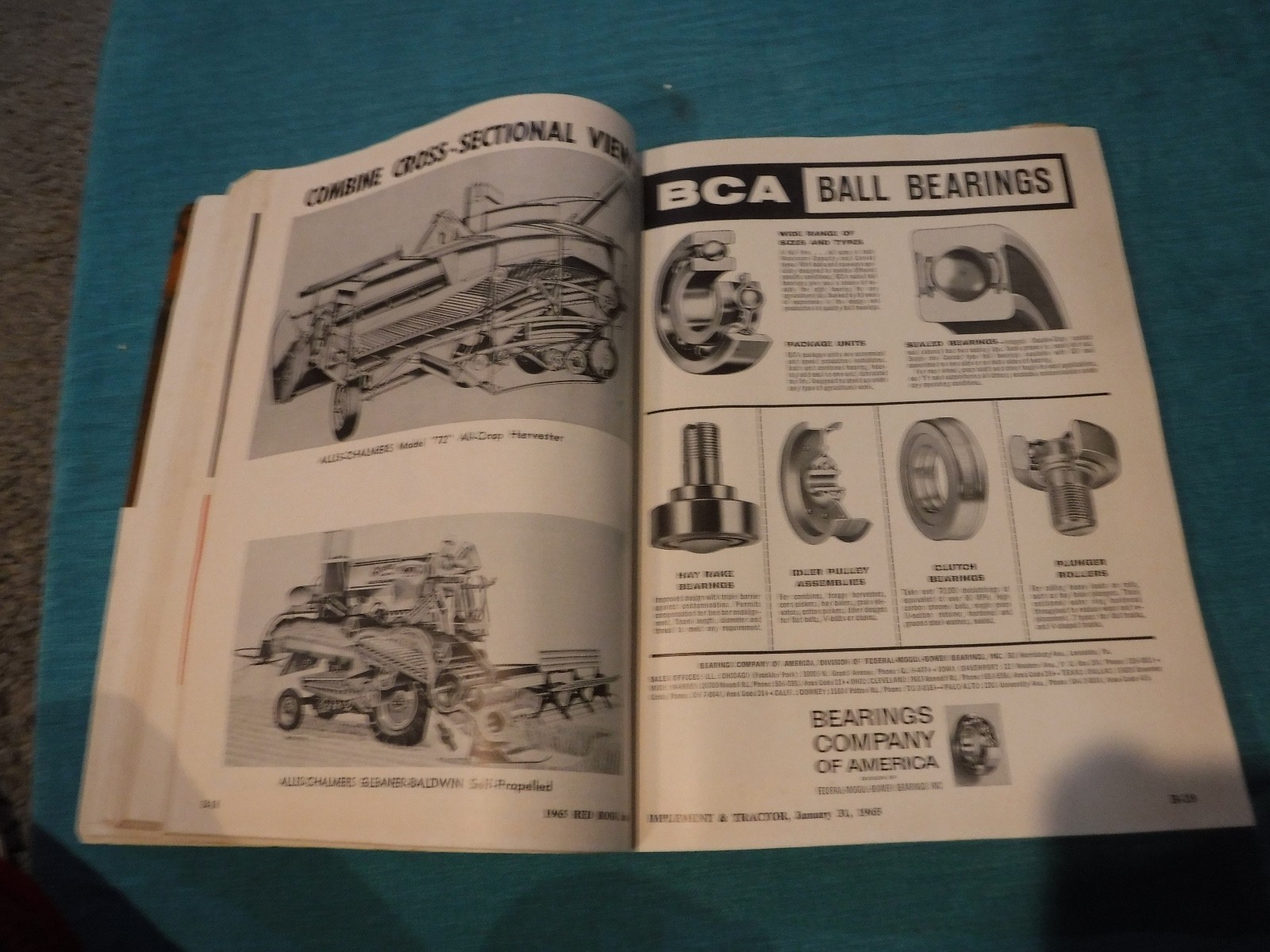 IMPLEMENT & TRACTOR JAN. 31 1965 FARM EQUIPMENT RED BOOK VINTAGE