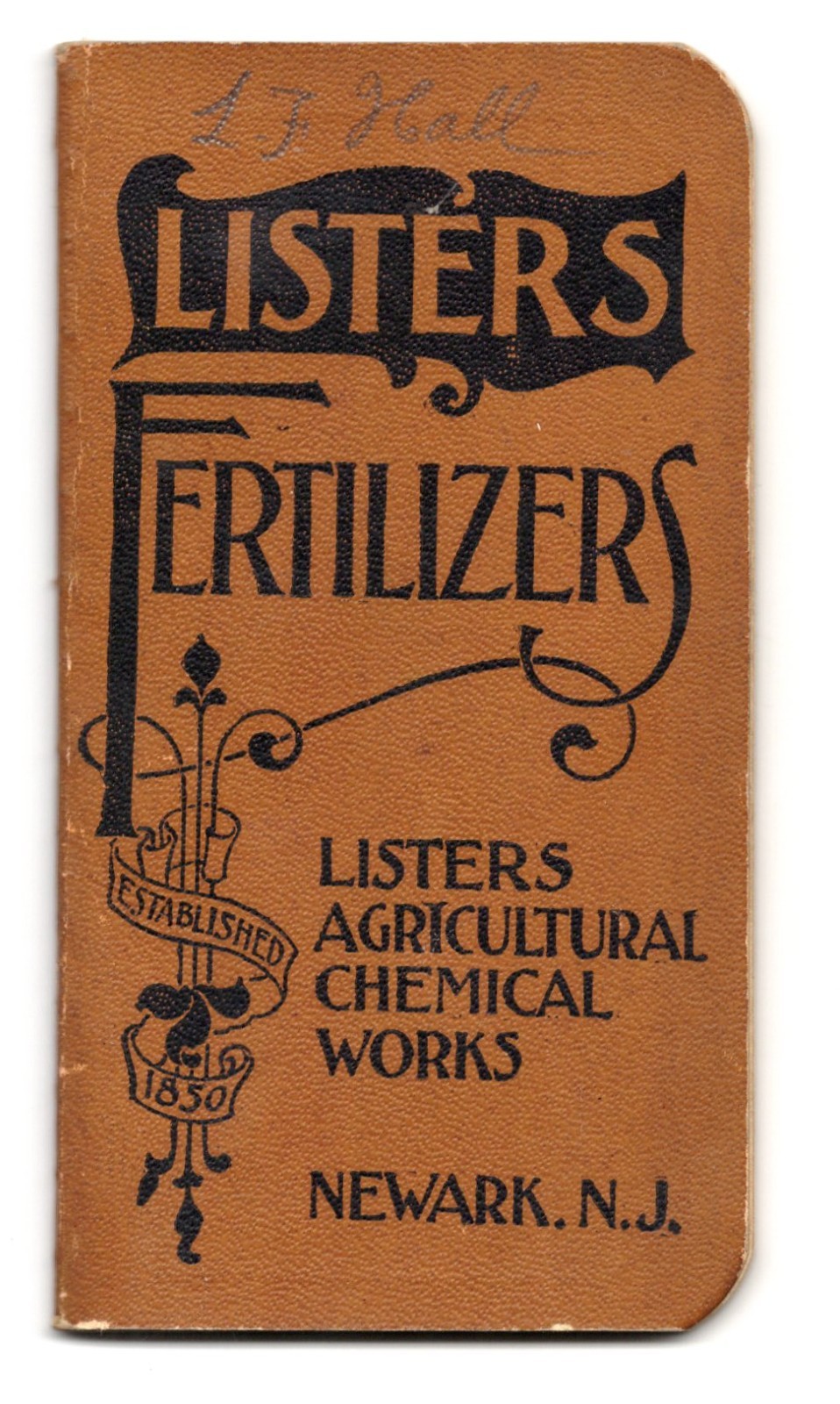 1901 – Listers Fertilizers Agricultural Chemical Works Newark N.J Booklet – XL3T