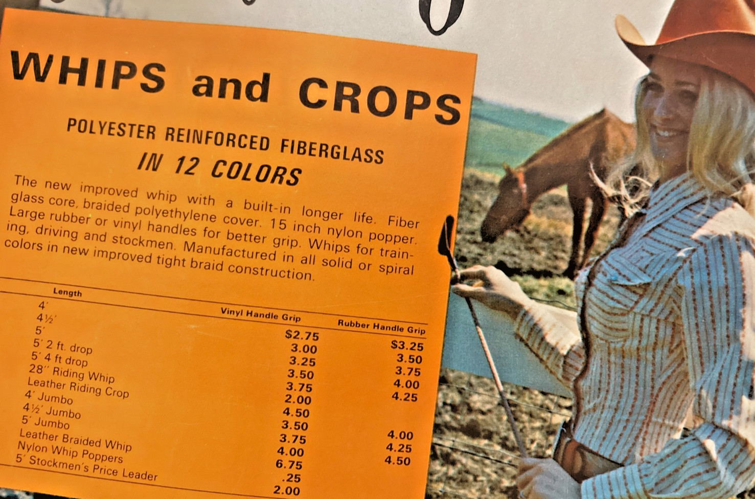 Vtg. Stockmen&rsquo;s Inc. Full-Color Western Catalog c.1970 – Cowgirl Whips Halters