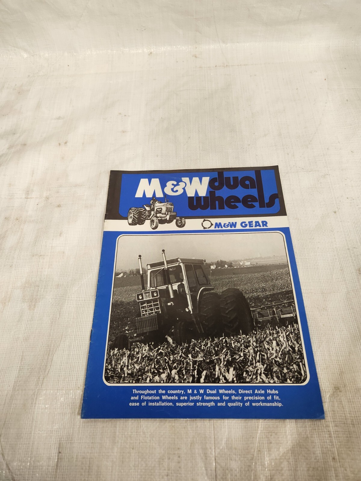 Original M&W Dual Wheels IH Tractor Brochure John Deere Case IH Oliver Massey