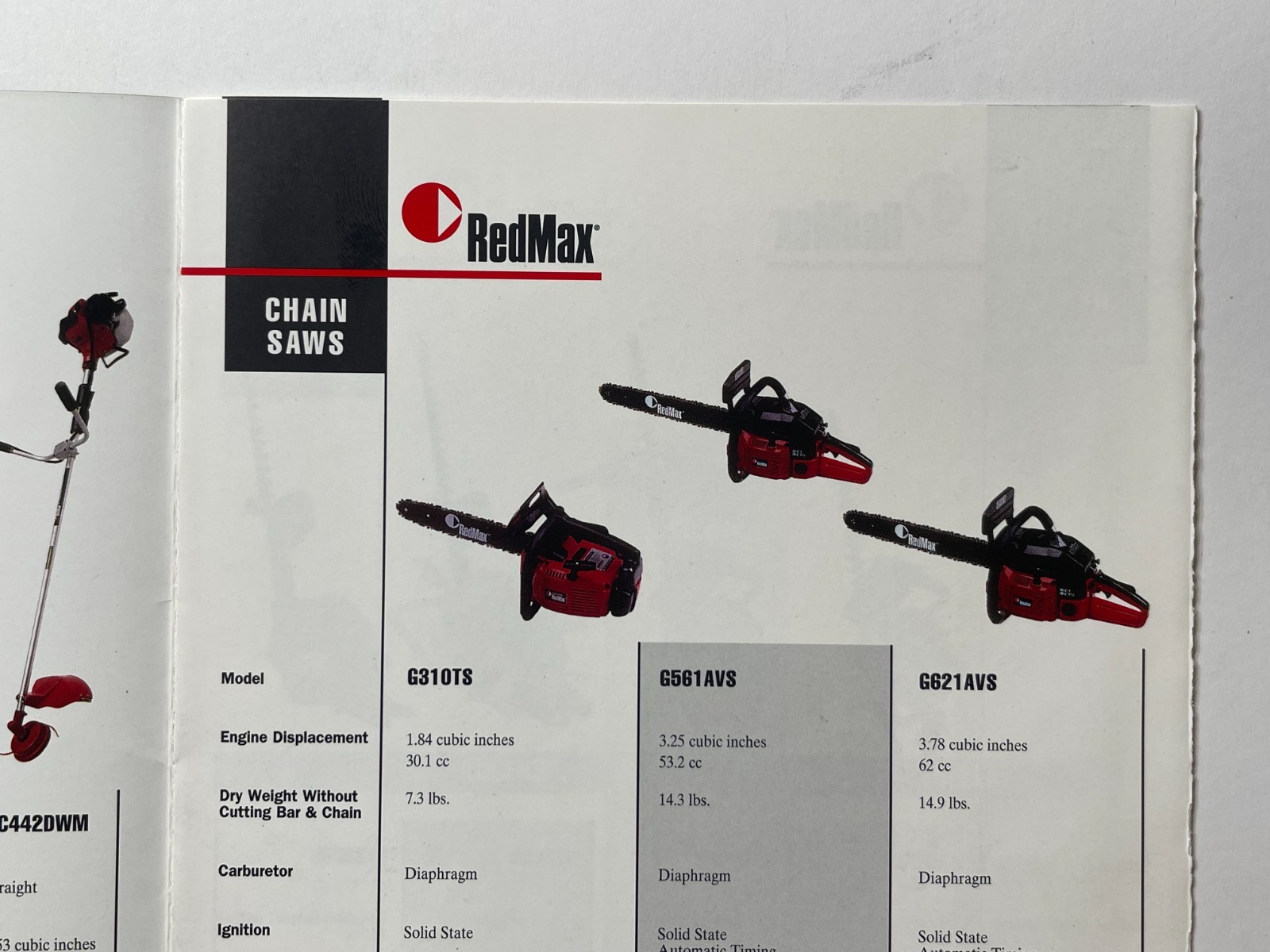 Original 1990s RedMax Power Equipment & Chainsaws Sales Brochure