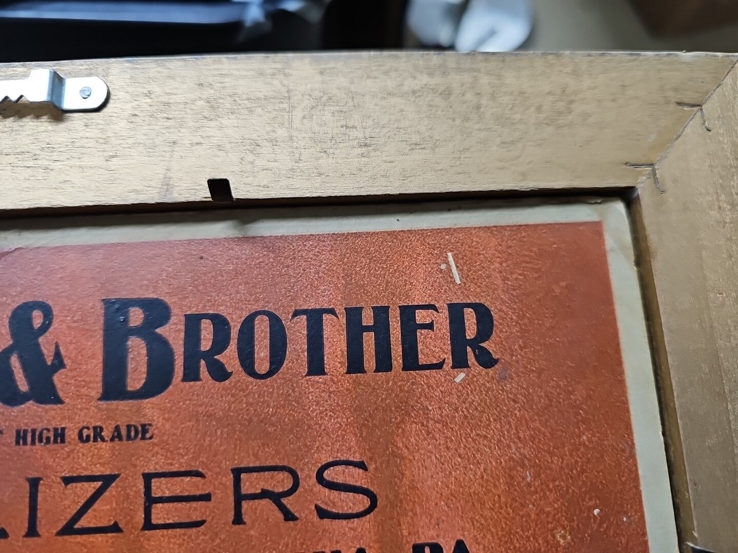 Rare Original S.M. HESS & BROTHER FERTILIZER PHILLA. PA Farm Advertising