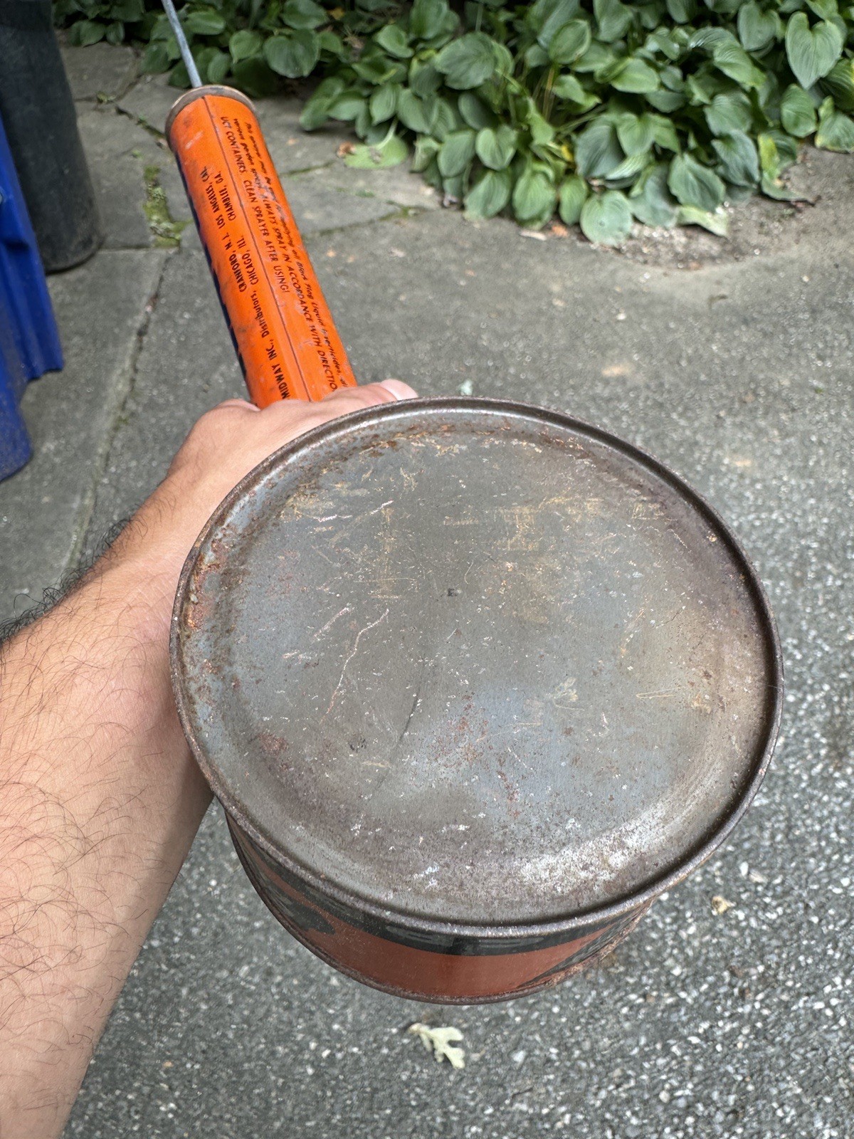 Black Flag Sprayer Boyle Midway Crawford NJ Vintage Metal Tin & Canister 1940s
