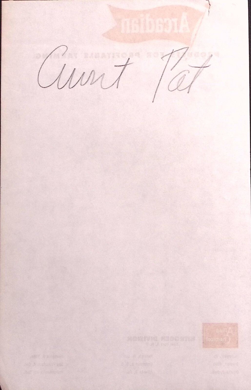 1940s ARCADIAN FARMING PRODUCTS NITROGEN DIVISION ADVERTISING LETTERHEAD Z424