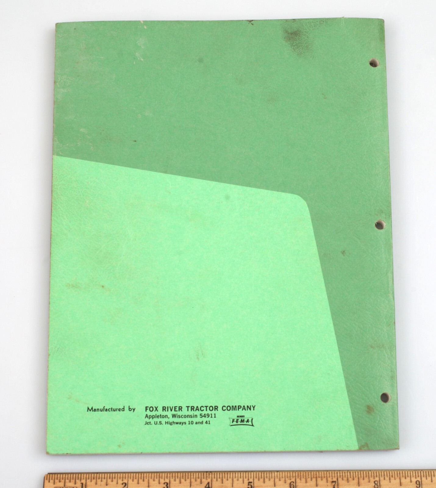 1967 Fox Industrial Forage Harvester Instruction and Parts Booklet Appleton WI