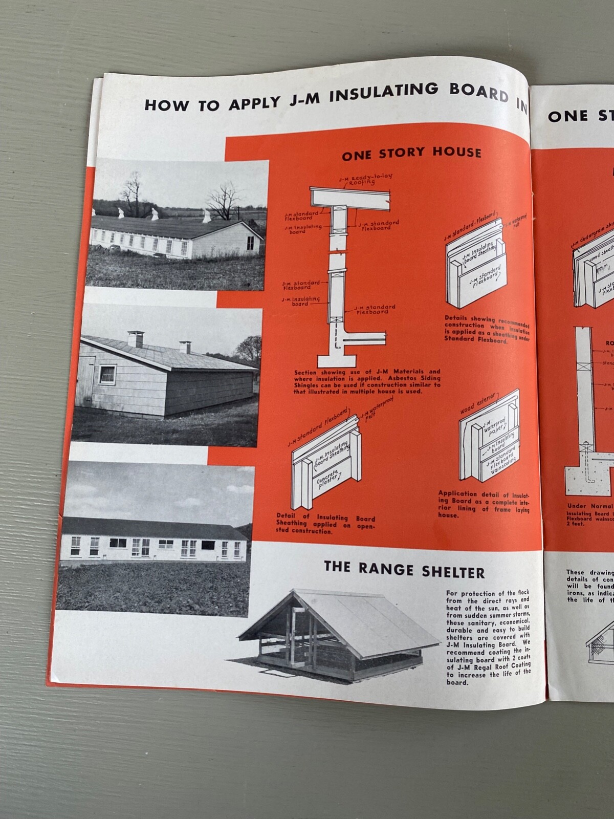 Vintage Johns-Manville Poultry House Building Materials Asbestos Siding Brochure